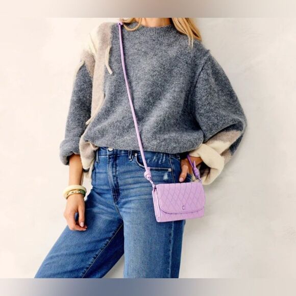 Vera Bradley Wildwood Wallet Crossbody in Purple Rhapsody Premium Cotton NWOT - Picture 5 of 5